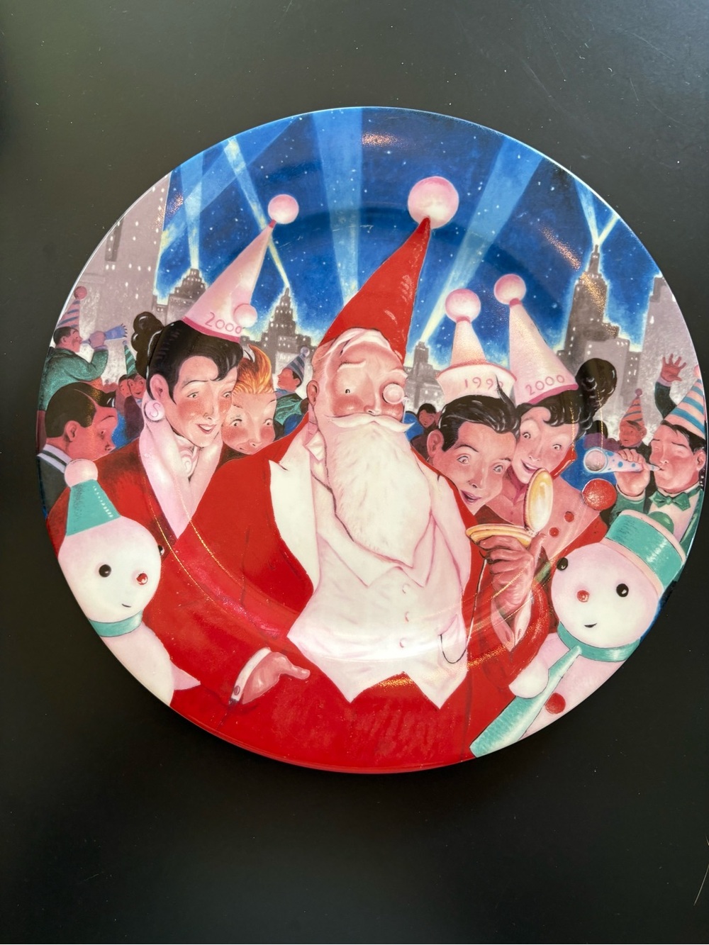 Vintage Saks 5th Ave S5A Numbered Limited Edition 1999 Santa Plate